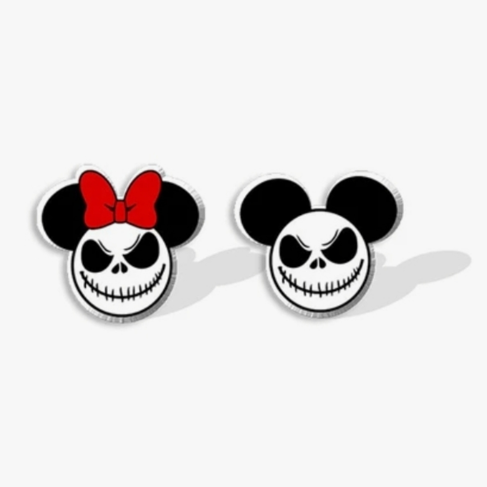 Disney Nightmare Before Christmas Stitch Mickey Minnie Halloween Earrings